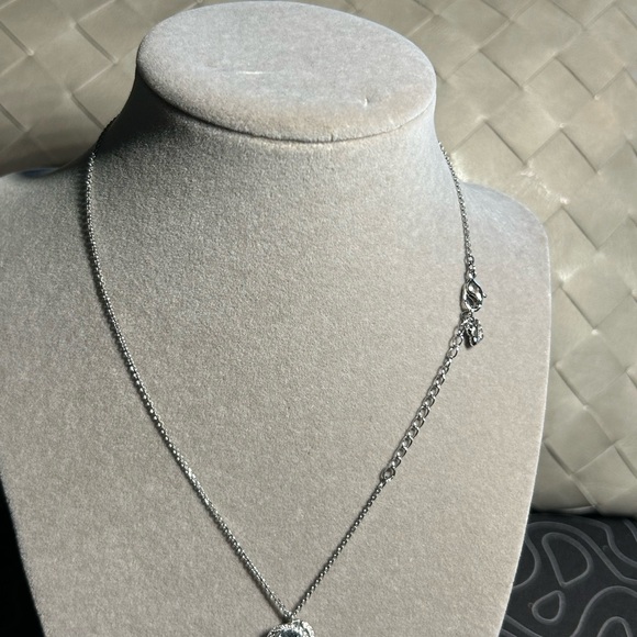 Swarovski Crystal Generation Pendant White Rhodium Plated 16” Signed Necklace - Picture 2 of 8